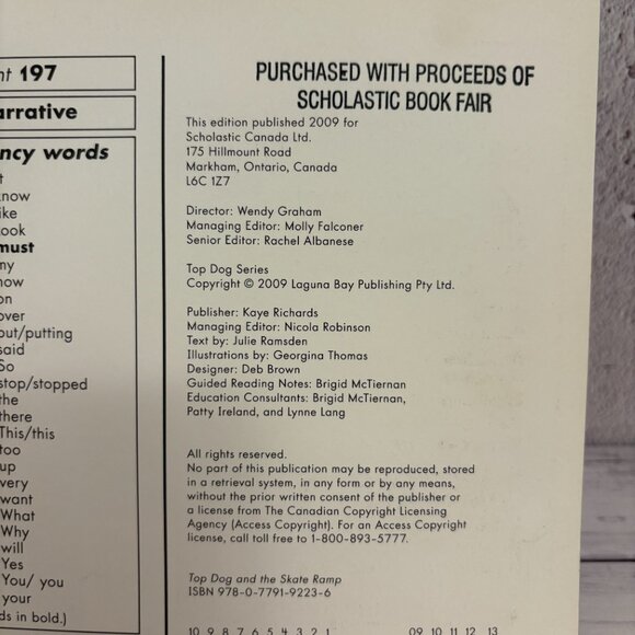 5 for $15 📕, Top Dog and the Skate Ramp, Child Book, Scholastic (SKU: 183MI) - Picture 5 of 5